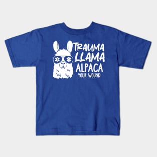 Trauma Llama Alpaca Your Wound Kids T-Shirt